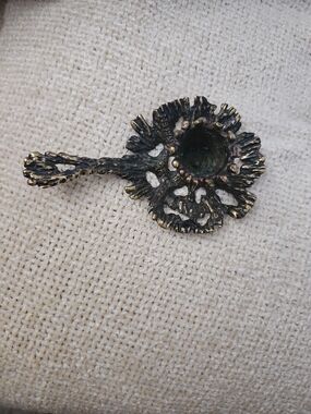 Vintage Heavy And Solid Brass Candle Holder For Taper Candle. Jerusalem.